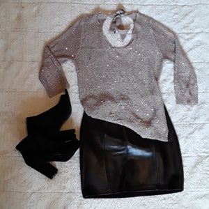 JLo sequin sweater.